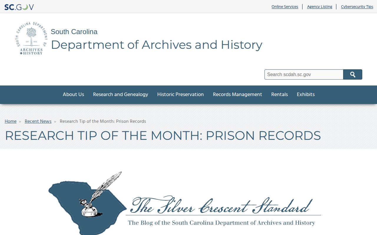 South Carolina historical prison records guide for Edgefield County archival research